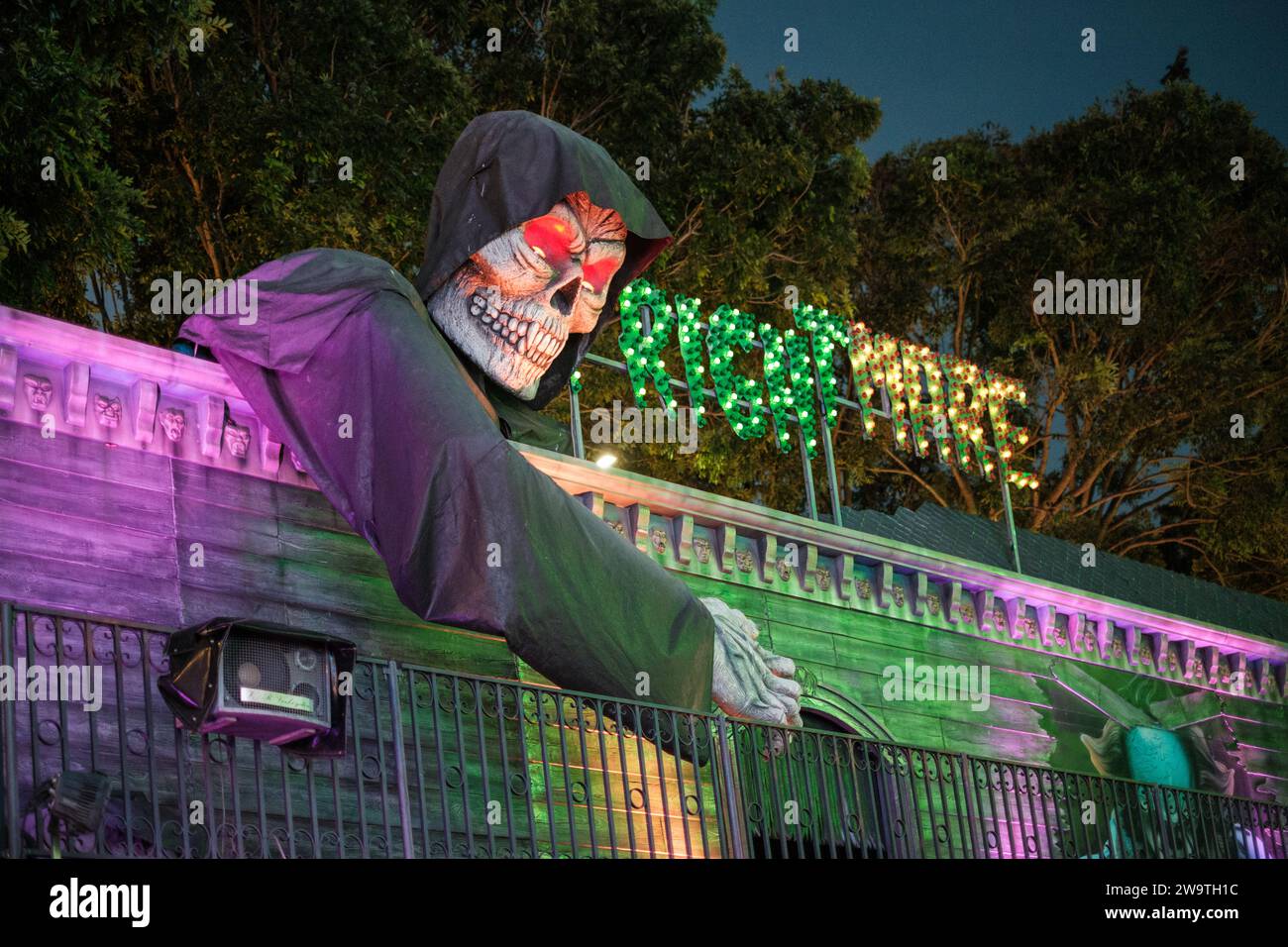 Malaysia - July 27 2023: Grim Reaper on Haunted Attraction Stock Photo ...