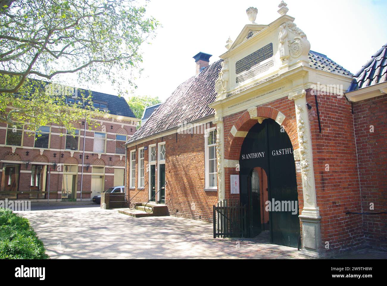St Anthony Almshouses, Groningen, Holland Stock Photo