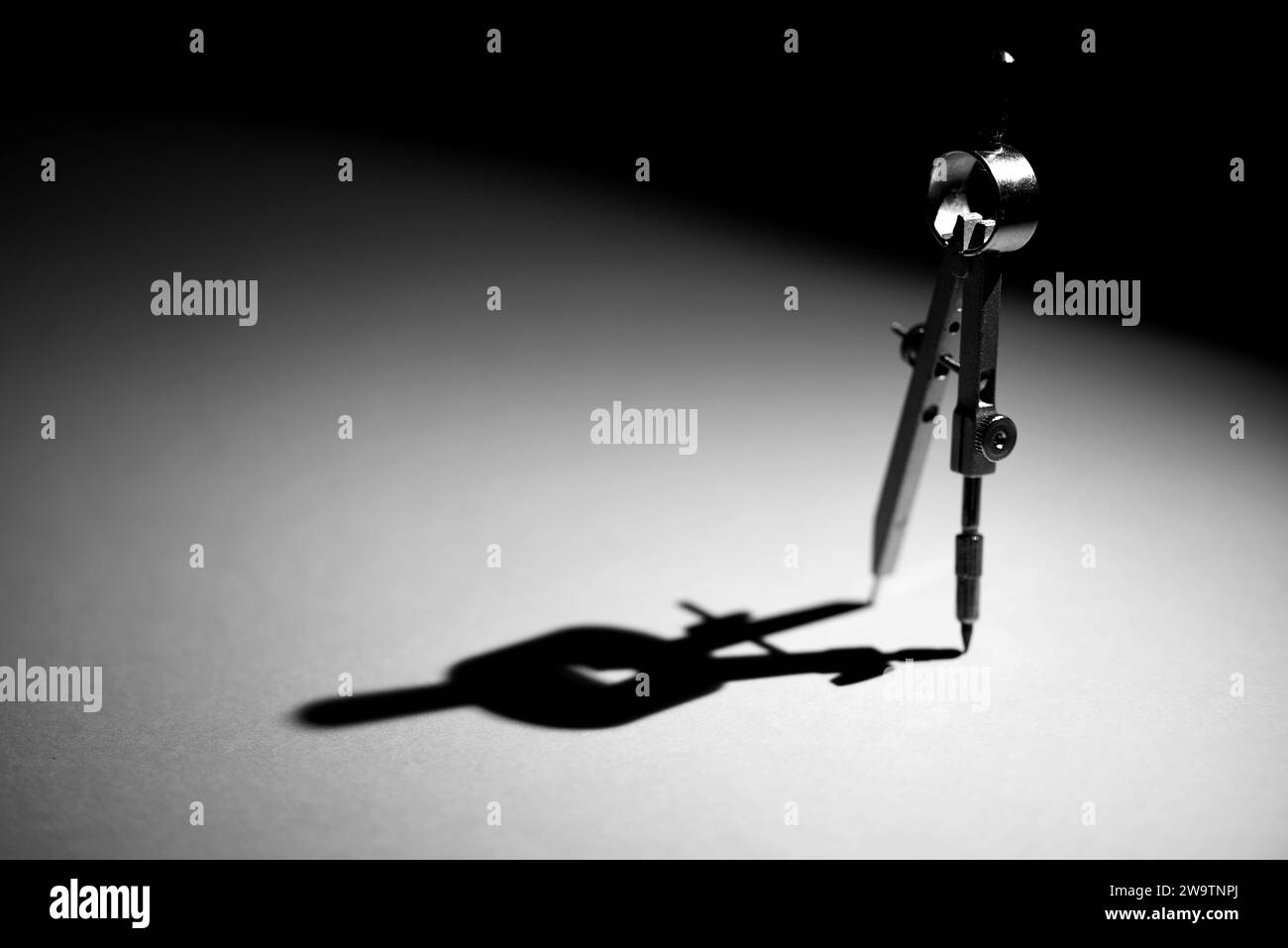 Den Helder, Netherlands. November 2023. A geometric pattern and compass