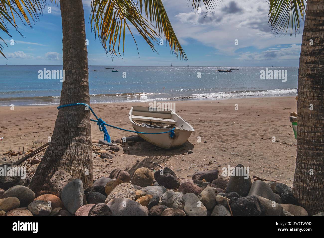 Petite Anse beach at Anses d'Arlet in southern Martinique, French West