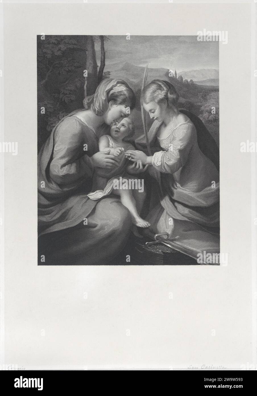 The mystic marriage of Saint Catherine 1945 by Correggio (Antonio