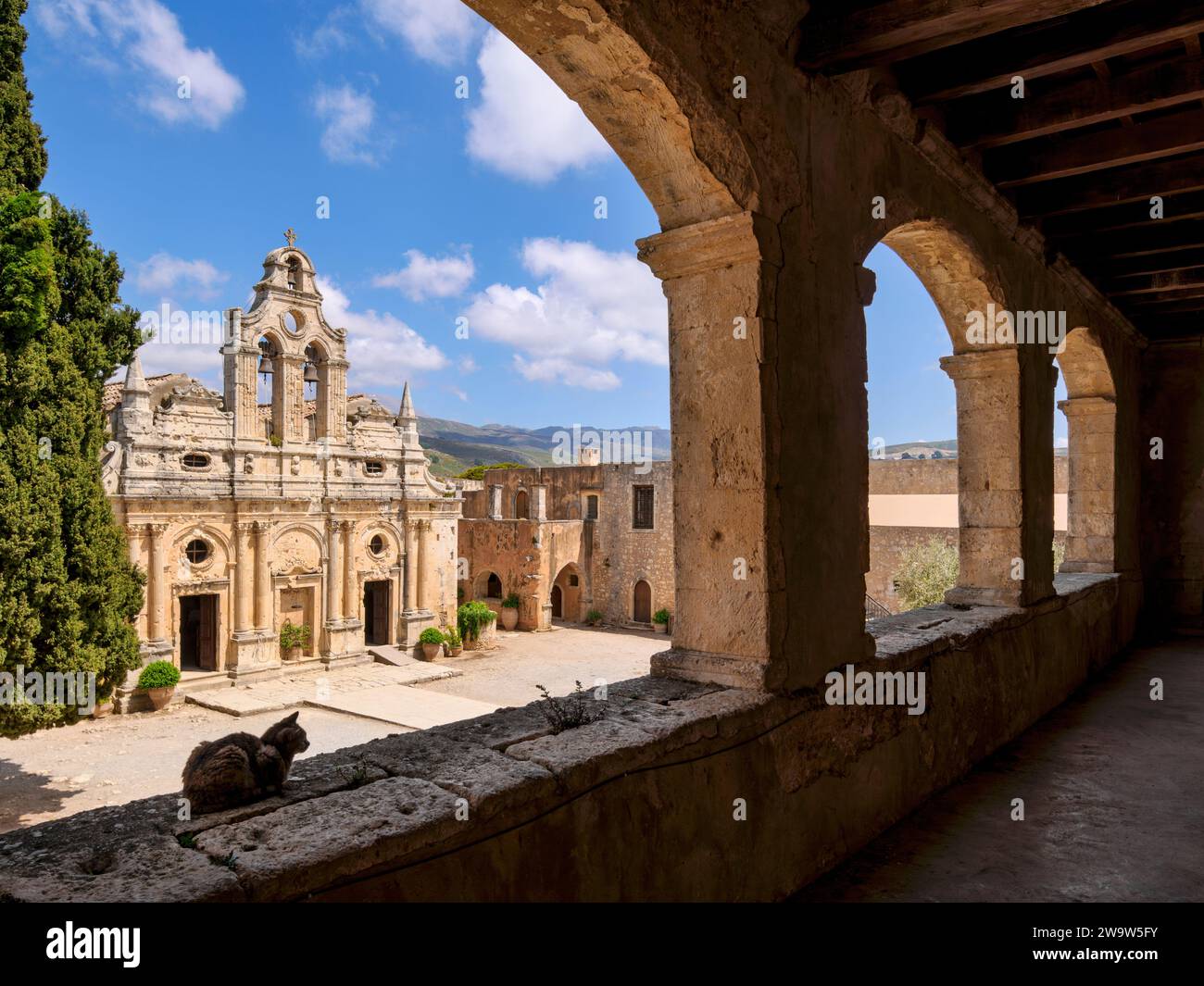 Arkadi Monastery Rethymno Region Crete Greece Stock Photo Alamy Arkadi Monastery Rethymno Region Crete Greece Stock Photo Alamy