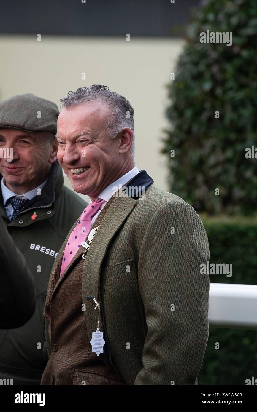 Ascot, UK. 23rd December, 2023. Chris Giles owner of horse Crambo