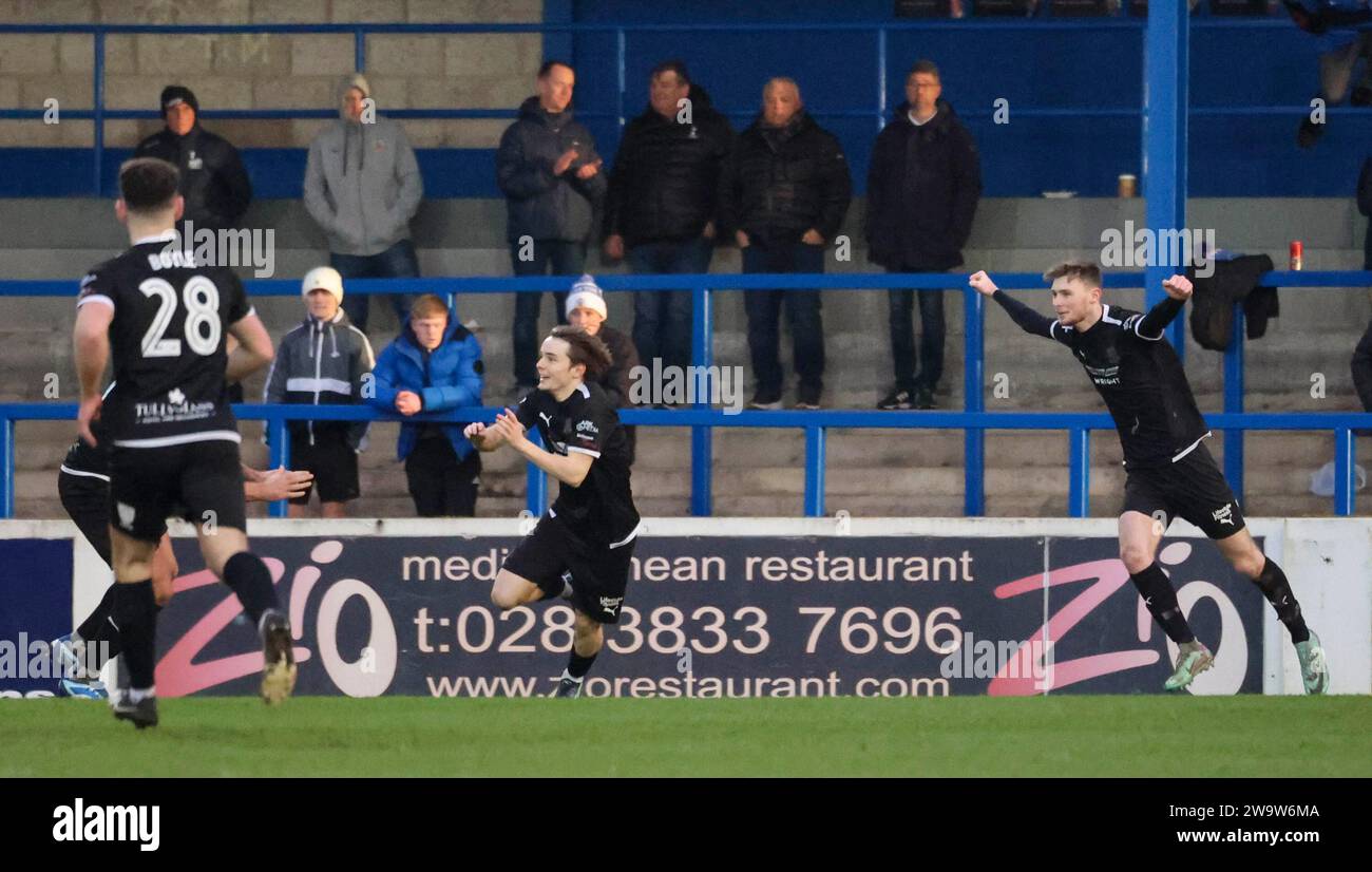 Mourneview Park, Lurgan, County Armagh, Northern Ireland, UK. 30th Dec