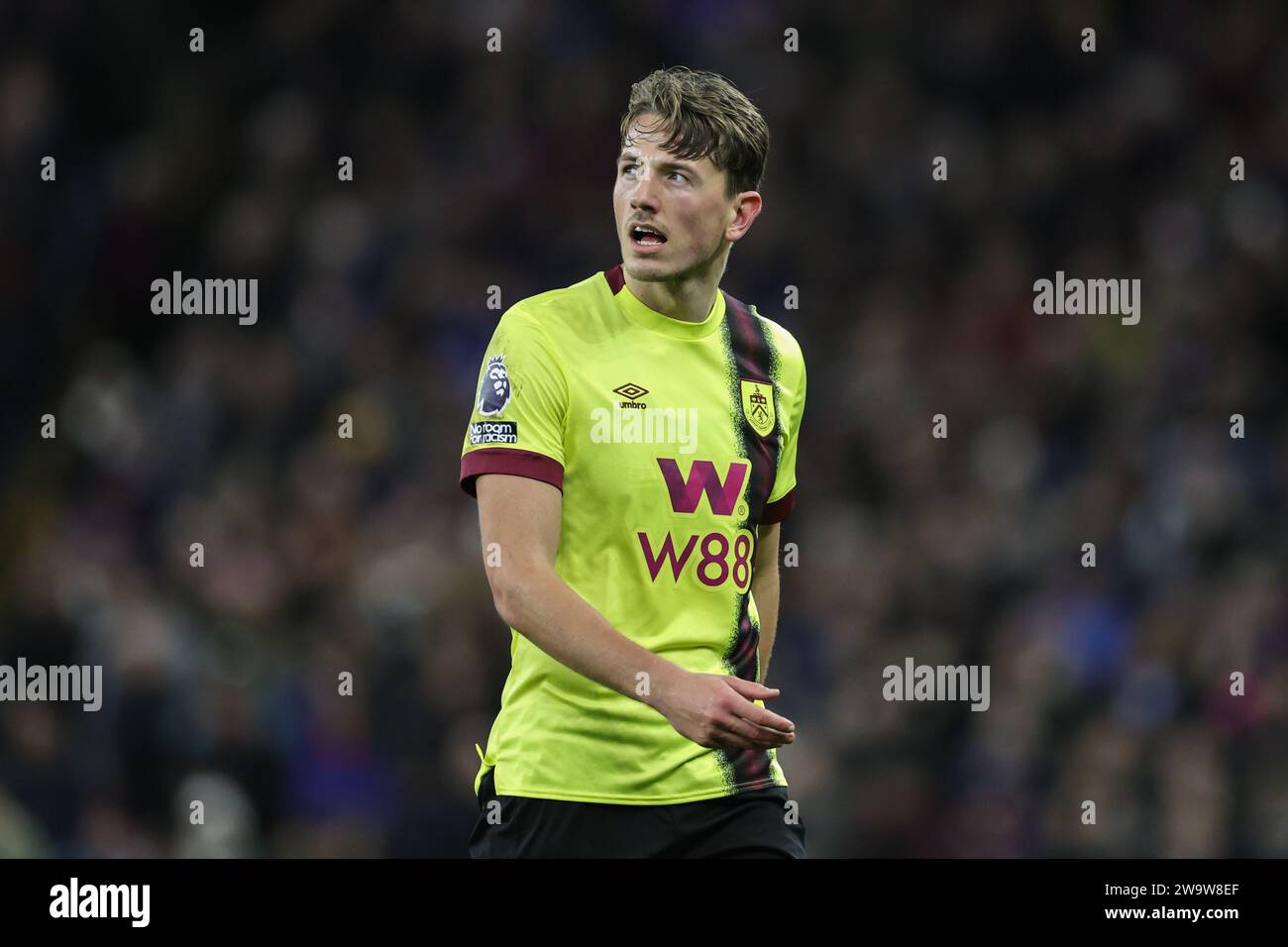 Birmingham, Uk. 30th Dec, 2023. Sander Berge Of Burnley Dissent Off 