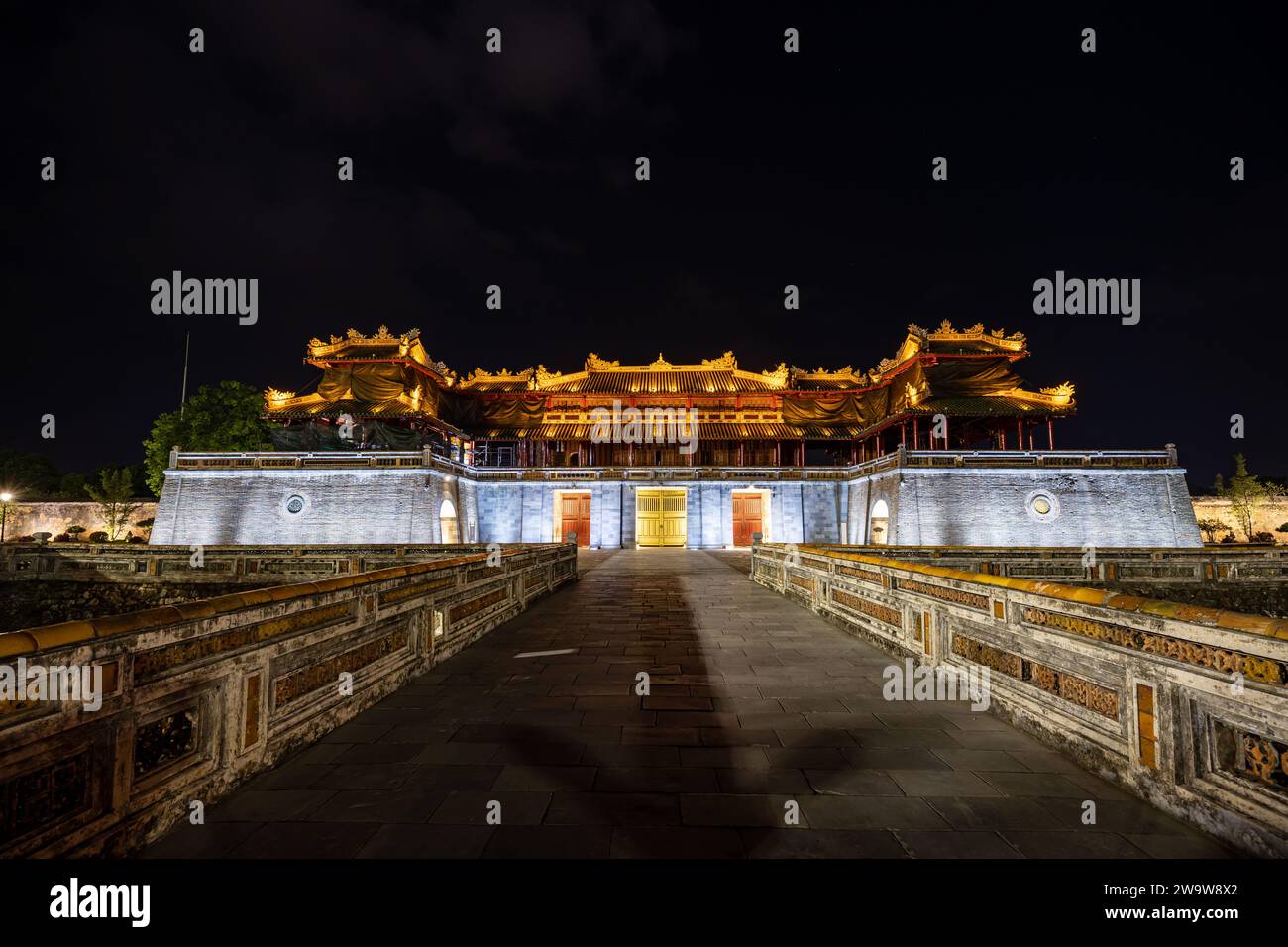 The Meridian Gate of Hue Vietnam Stock Photo