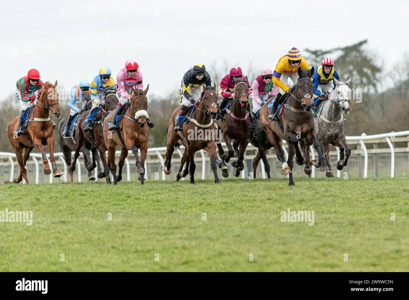 Could Talkaboutit, ridden by Brendan Powell and trained by Colin Tizzard, wins the handicap hurdle at Wincanton, March 10th 2022 Stock Photo