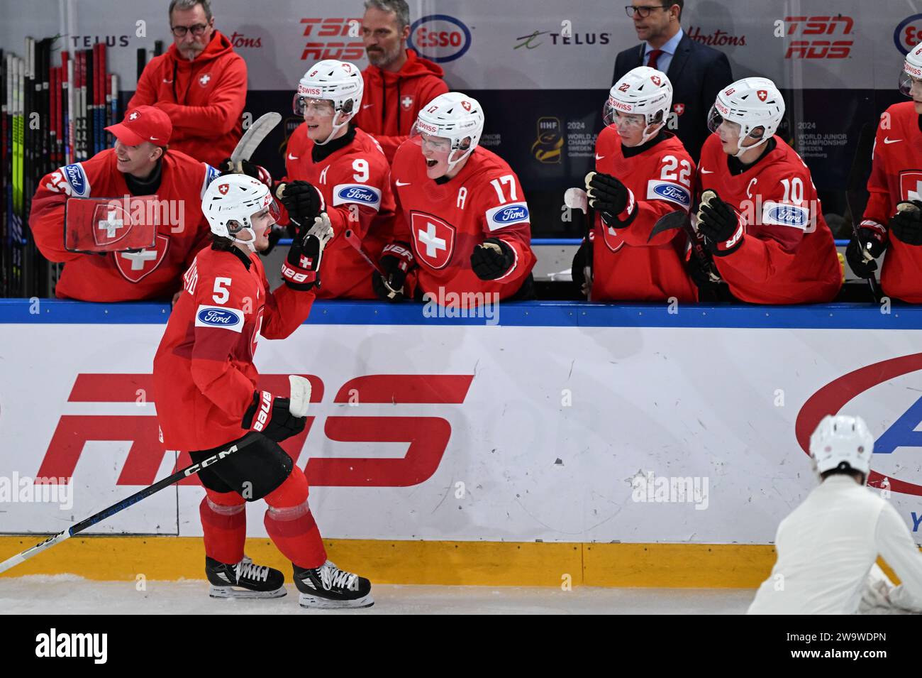 Switzerlands Leo Braillard Score 2-2 During IIHF World Junior ...