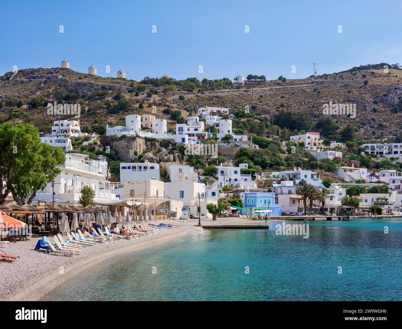 Pandeli Beach, Leros Island, Dodecanese, Greece Stock Photo