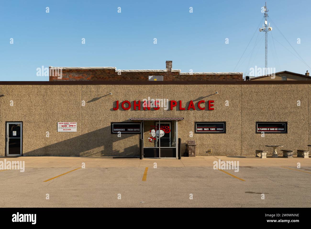 Peru, Illinois United States June 18th, 2023 Exterior of downtown