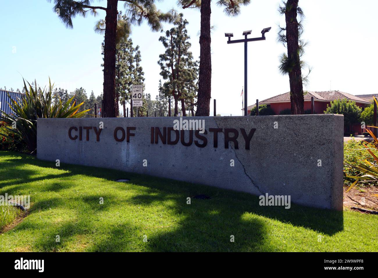 Industry (Los Angeles), California: Entrance of The City of Industry, a ...