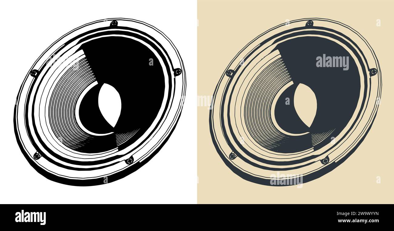 Woofer vectors hires stock photography and images Alamy