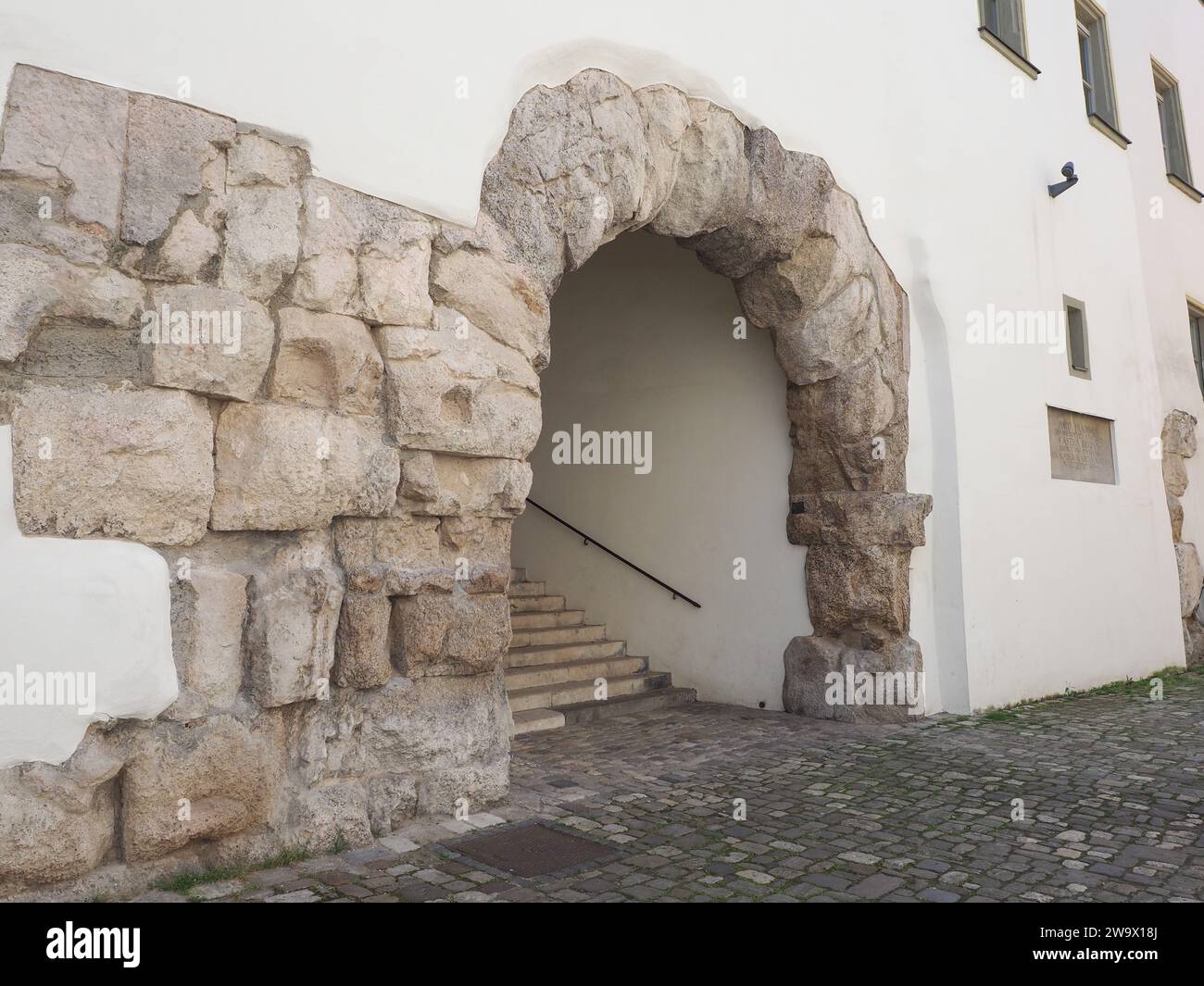 Old Romen Gate Porta Praetoria Ancient Roman Gate Circa 2nd Century AD In Regensburg ...