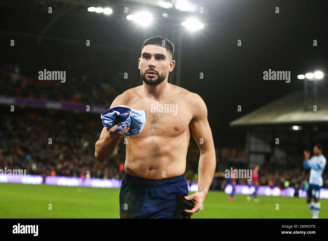 Neal Maupay of Brentford gives away his shirt at the end of the game during the Premier League match between Crystal Palace and Brentford at Selhurst Park, London on Saturday 30th December 2023. (Photo: Tom West | MI News) Credit: MI News & Sport /Alamy Live News Stock Photo