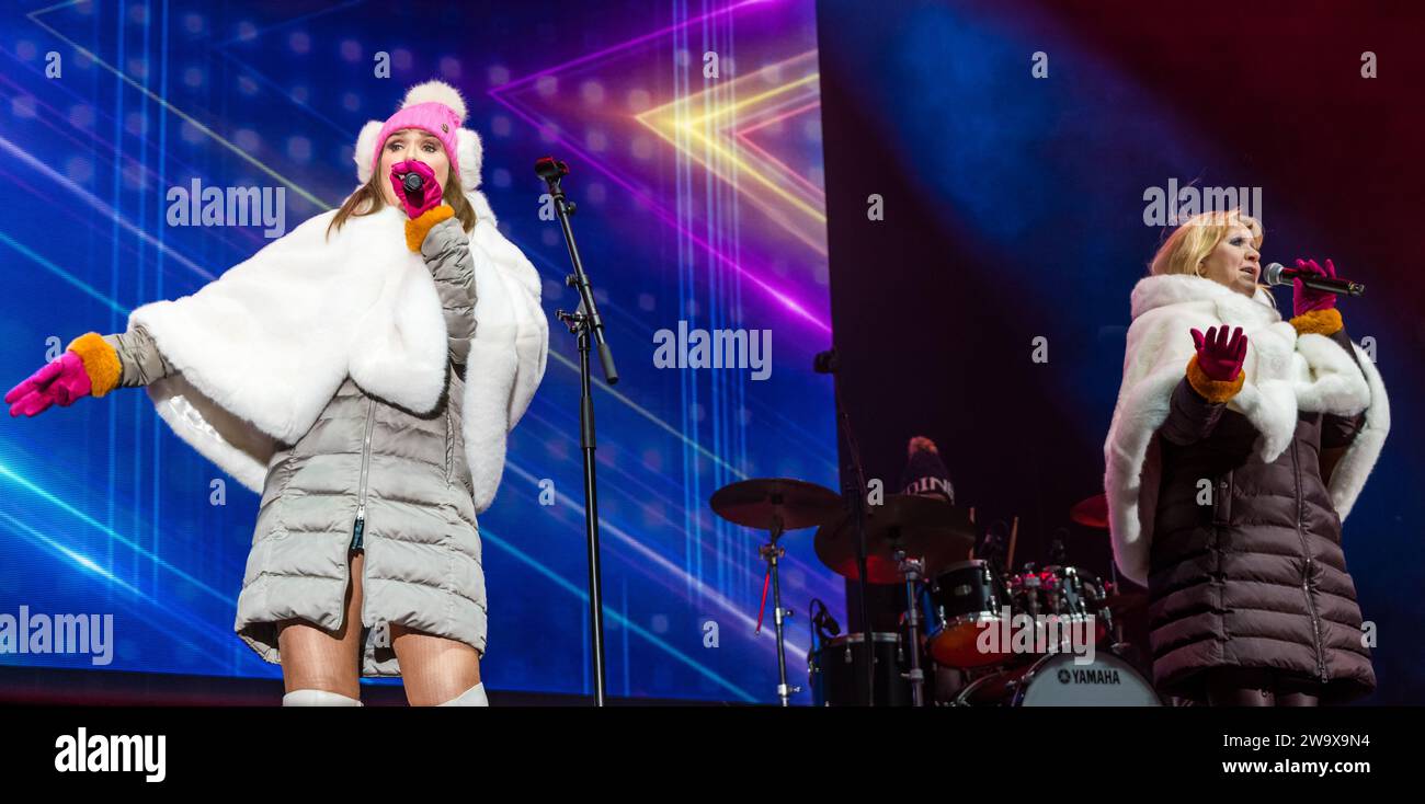 Edinburgh Scotland Uk 30 December 2023 Edinburgh Hogmanay The New Year Celebrations