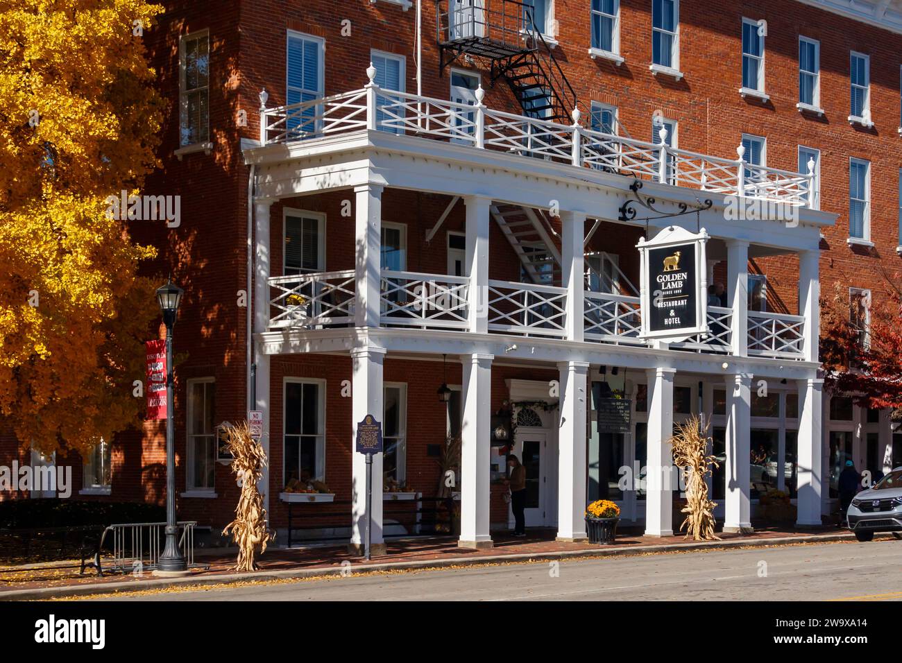 Golden Lamb, Restaurant and Hotel. Since 1803. Lebanon, Ohio, USA Stock ...