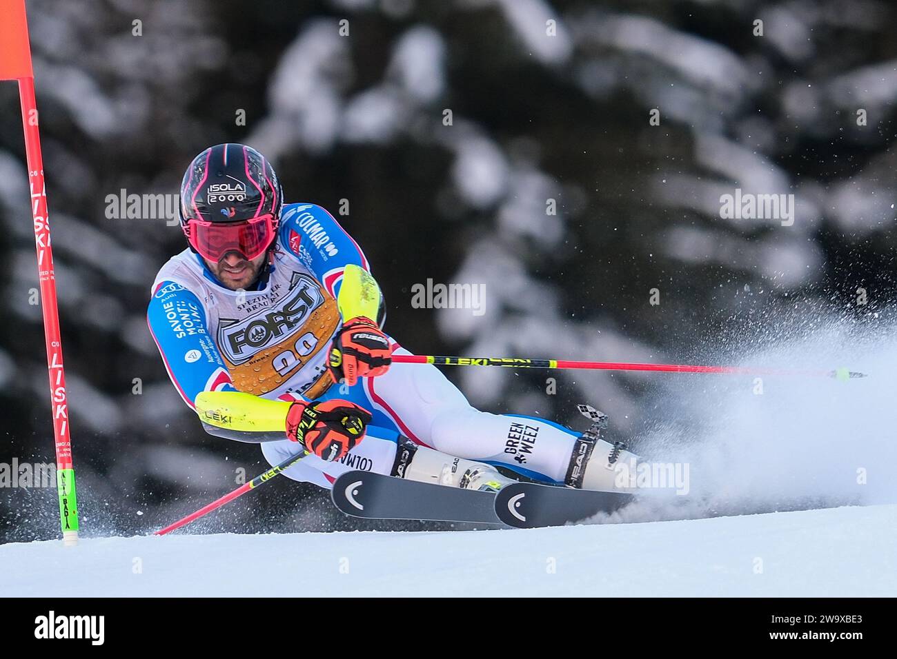 Risa Racing Mathieu Faivre (FRA) competes during the Audi FIS Alpine Ski World Cup ...