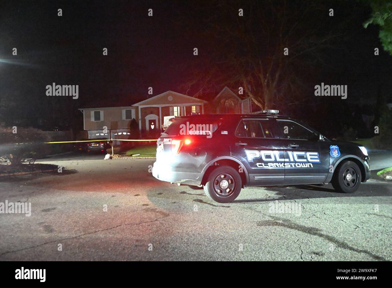 New City, New York, USA. 30th Dec, 2023. (NEW) Murder-suicide at a home in New City, New York. December 30, 2023, New City, New York, USA: Four family members were found dead in a Rockland County, New York home Saturday in an apparent murder-suicide. 49-year-old Watson Morgan shot and killed his wife, 43-year-old Ornela Morgan and sons ages 10-years-old and 12-years-old then shot and killed himself. (Credit Image: © Kyle Mazza/TheNEWS2 via ZUMA Press Wire) EDITORIAL USAGE ONLY! Not for Commercial USAGE! Credit: ZUMA Press, Inc./Alamy Live News Stock Photo