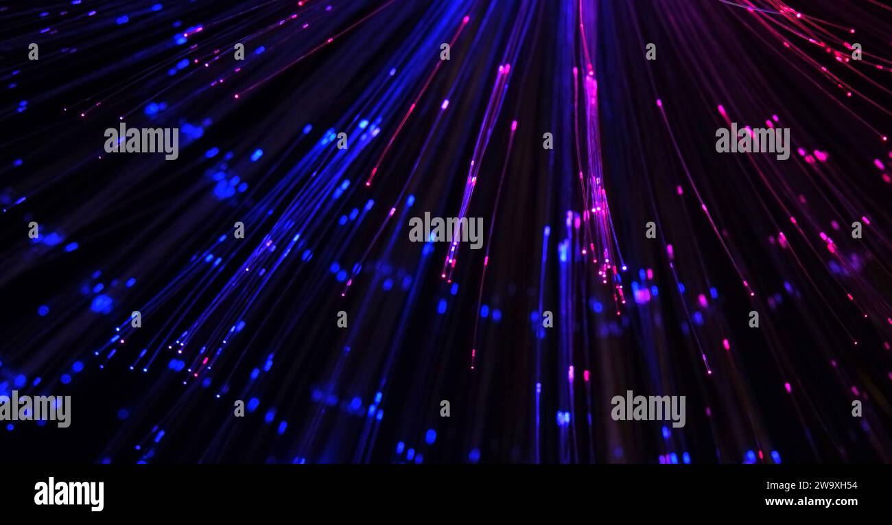 colourful abstract background of fiber optic cables Stock Photo Alamy