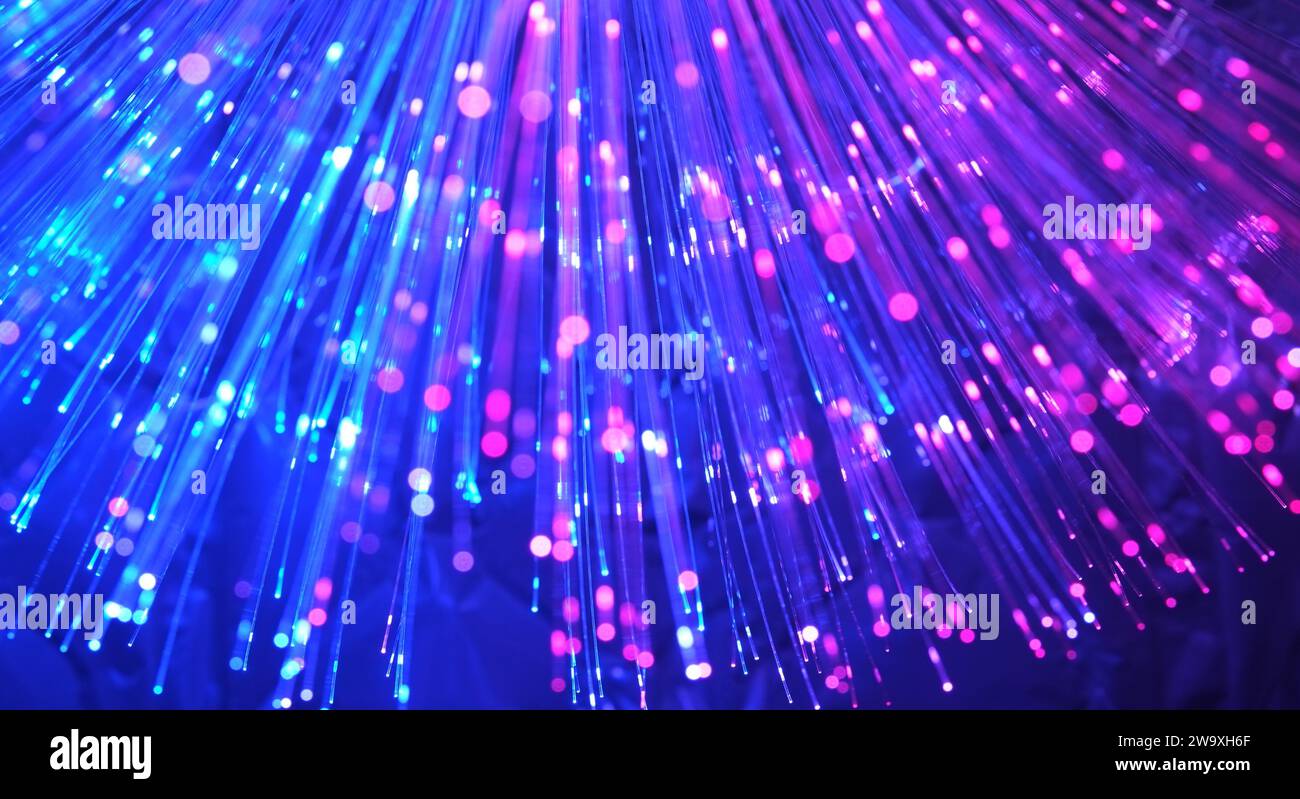 Fiber optic cables lit hi-res stock photography and images - Alamy