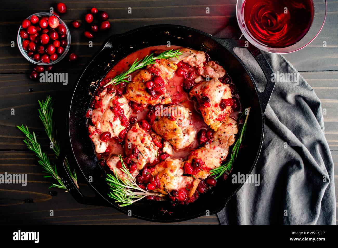 Rosemary Chicken Thighs with Cranberry Sauce Boneless skinless chicken