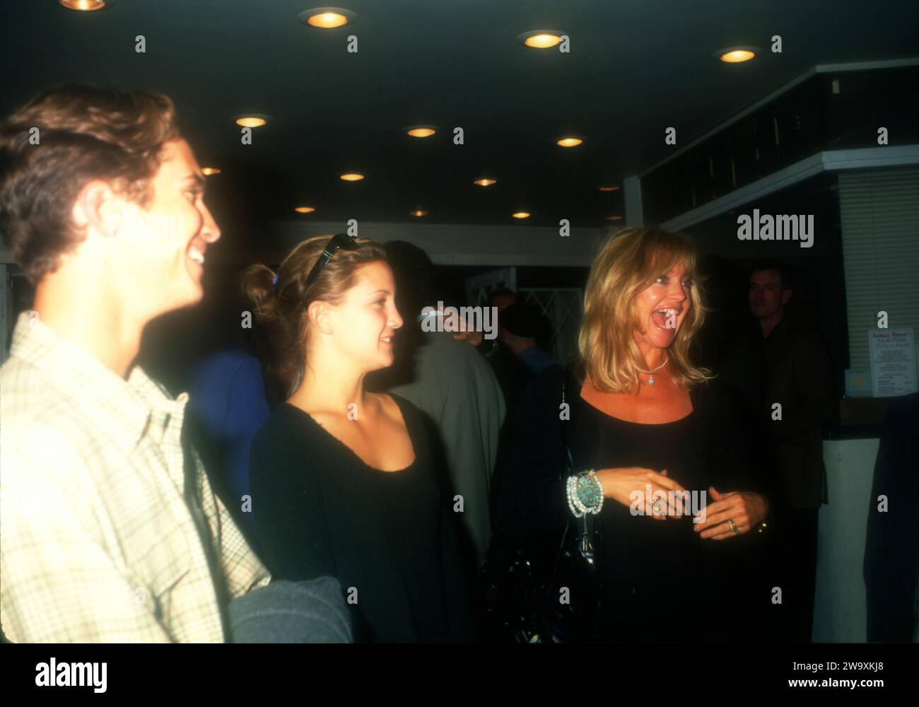 Los Angeles, California, USA 13th October 1996 (Exclusive) Actor Oliver Hudson, Actress Kate Hudson and mother Actress Goldie Hawn on October 13, 1996 in Los Angeles, California, USA. Photo by Barry King/Alamy Stock Photo Stock Photo