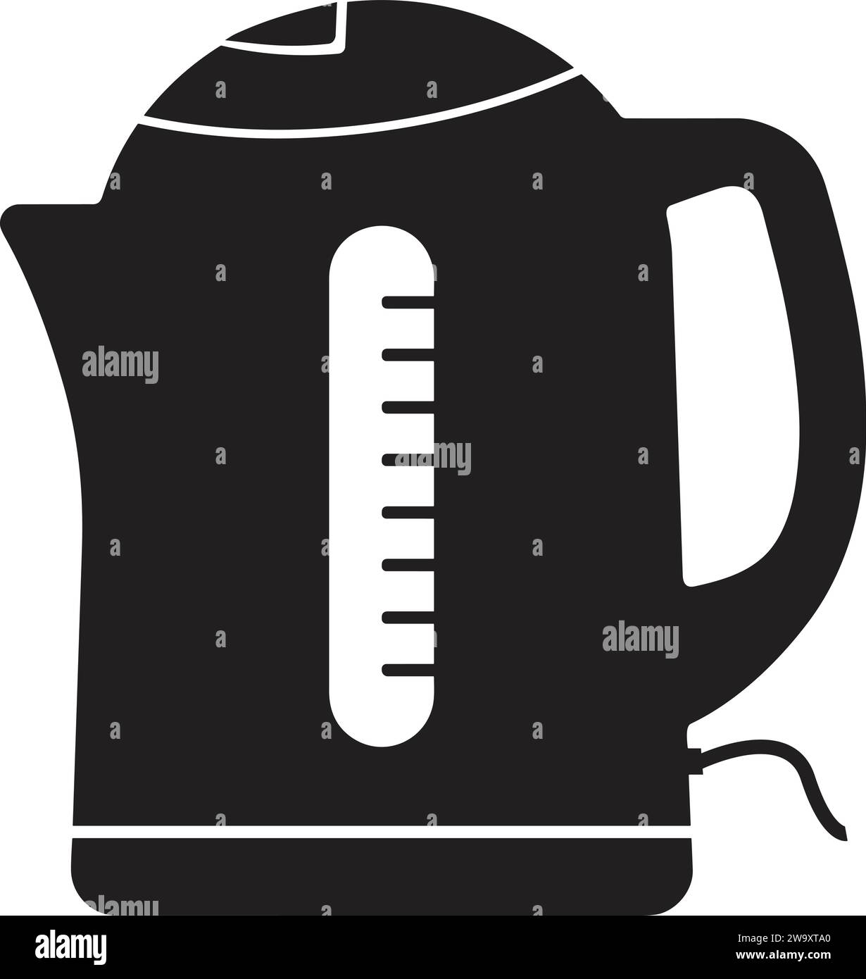 Electric Kettle Symbol Vector Domestic Appliance kettle icon Stock