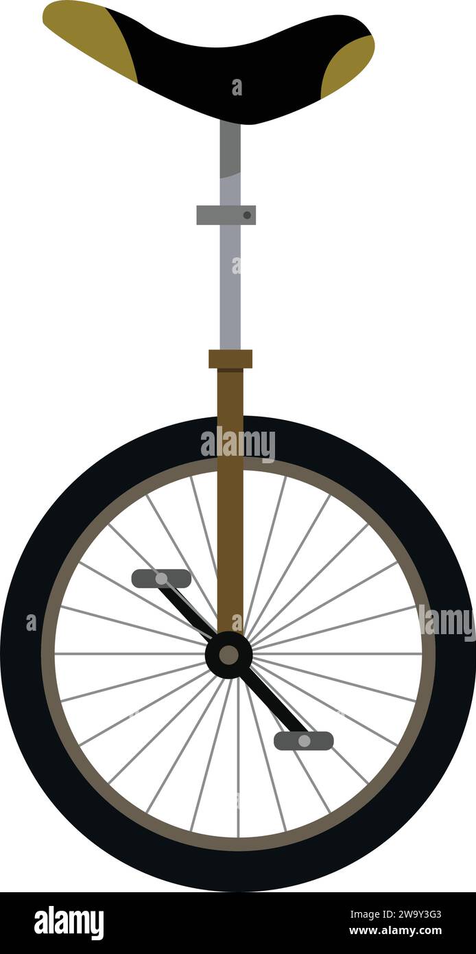 Vector illustration of side view of unicycle Stock Vector Image & Art