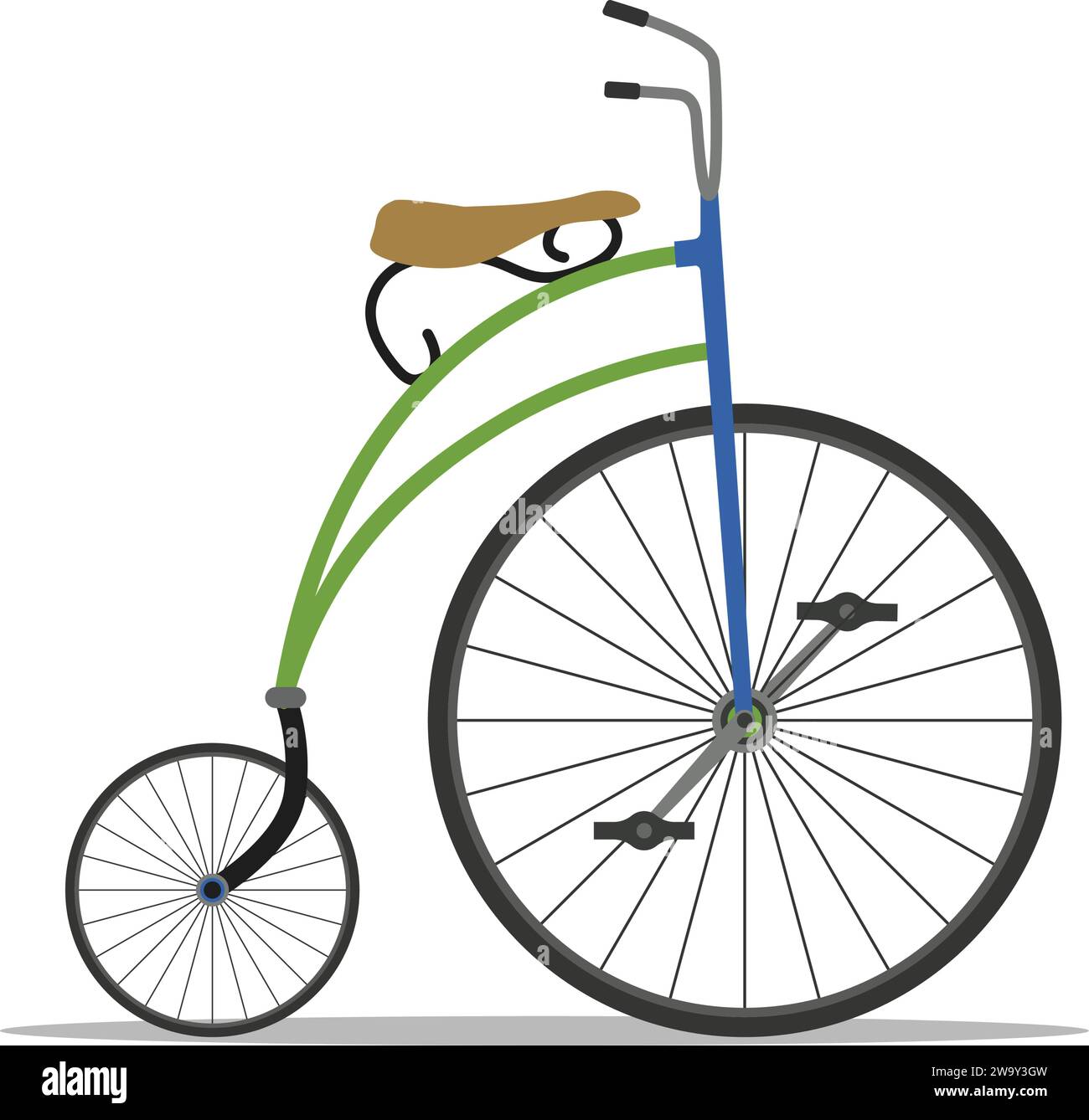 Cycle with outlet big front wheel