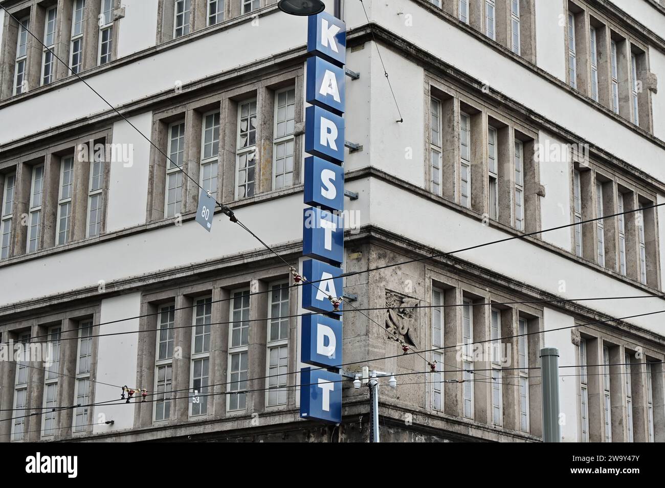 Munich, Germany 06 23 2023 Sign of the insolvent real estate