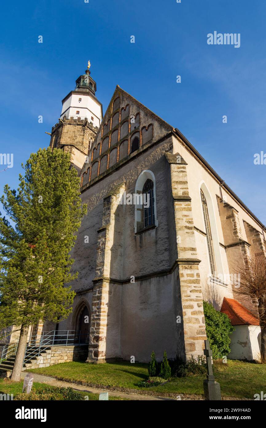 Kamenz (Kamjenc): main church St. Marien in , Sachsen, Saxony, Germany Stock Photo