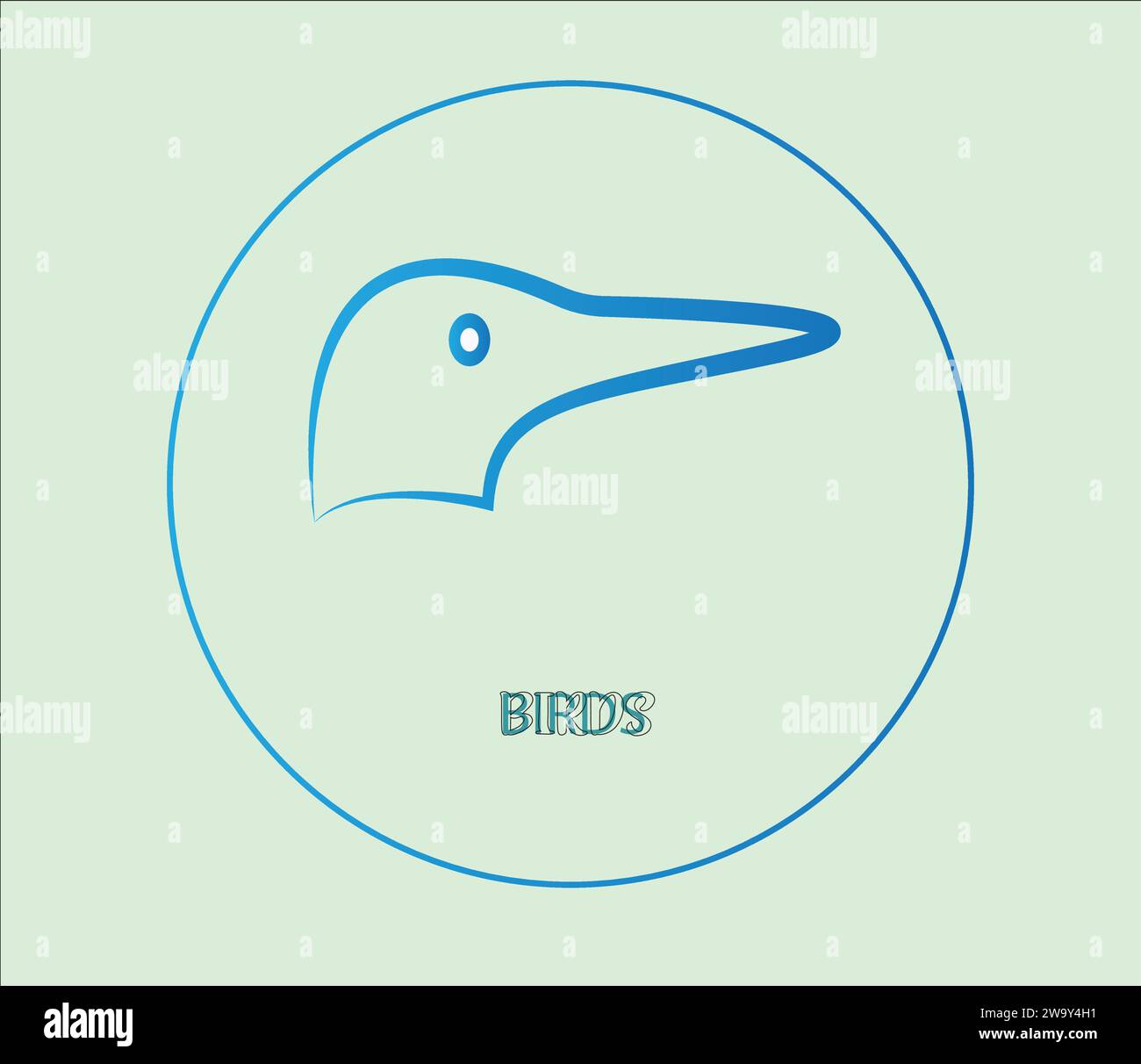 Bird logo elegant and modern design. Stock Vector