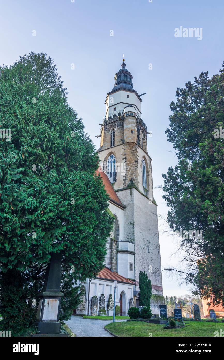 Kamenz (Kamjenc): main church St. Marien in , Sachsen, Saxony, Germany Stock Photo
