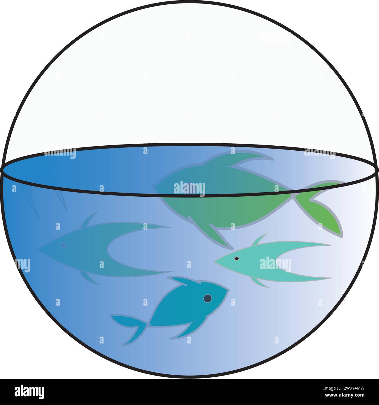 Vector Illustration Of Fish In The Round Aquarium Stock Vector Image vector-illustration-of-fish-in-the-round-aquarium-stock-vector-image