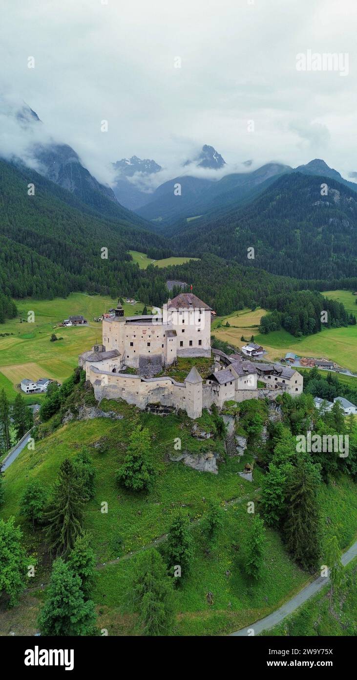 Drone Photo Tarasp Castle Switzerland Europe Stock Photo Alamy Drone Photo Tarasp Castle Switzerland Europe Stock Photo Alamy