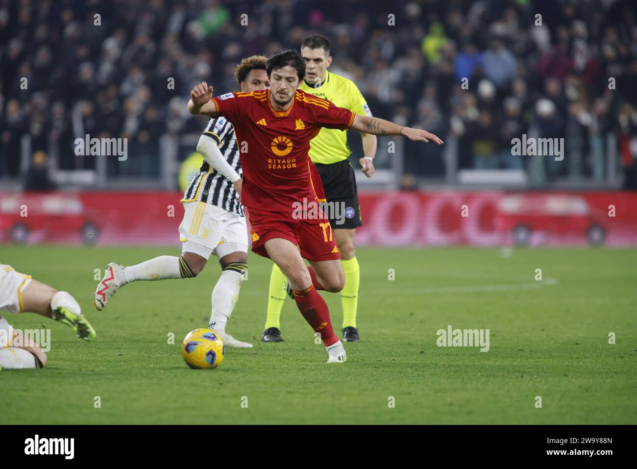 Torino, Italy. 30th Dec, 2023. Sardar Azmoun of As Roma seen in action ...