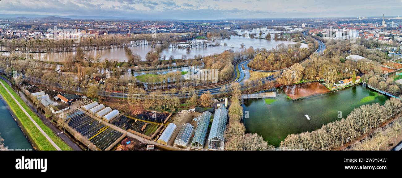Hanover River Hochwasser und Überschwemmungen der Leine in Hannover nach tagelangen ...