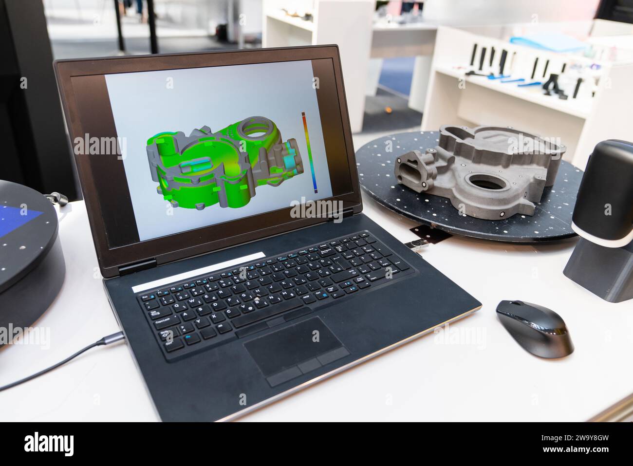3D scanner for reverse engineering. Stock Photo