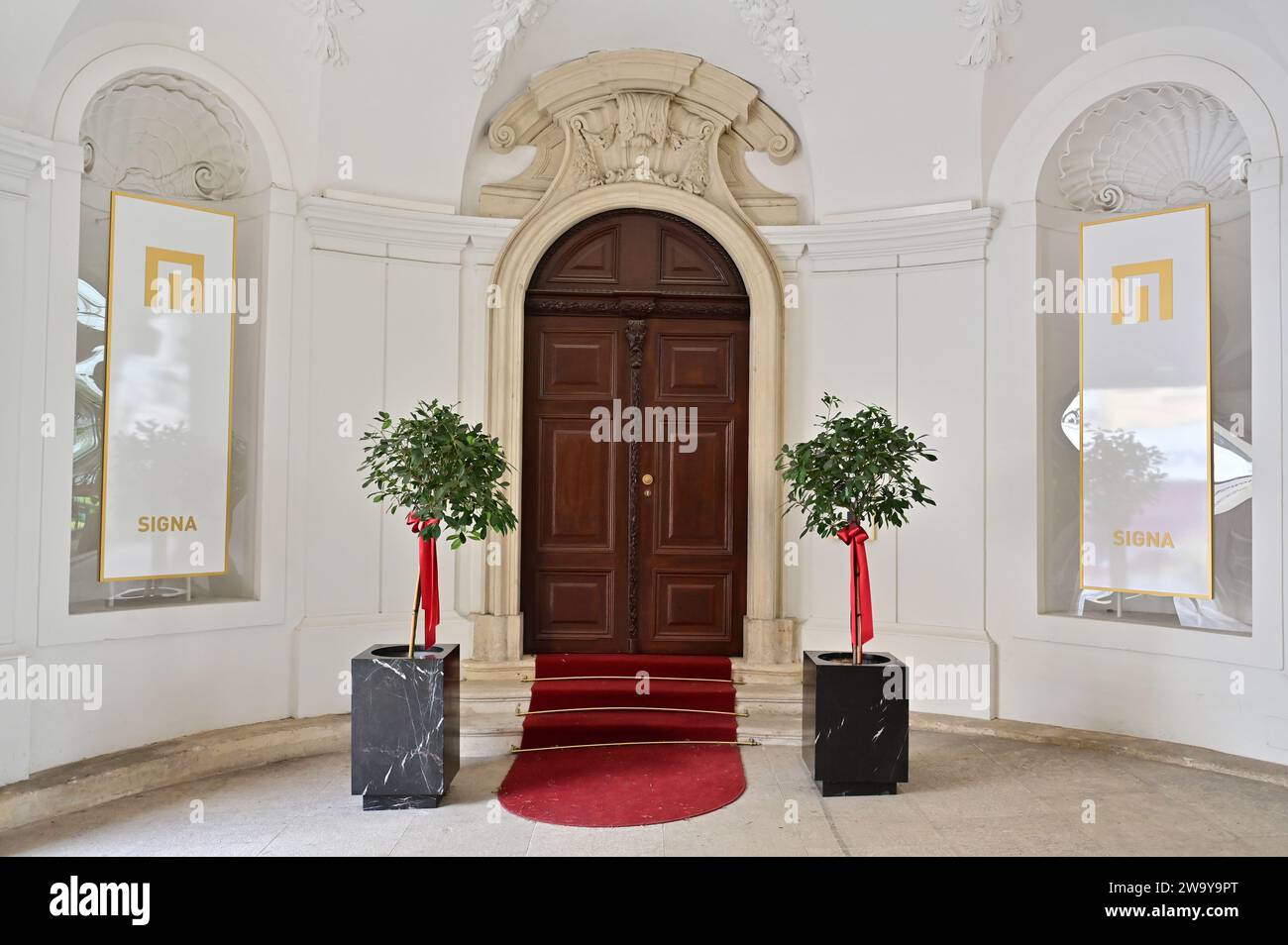 Vienna, Austria 12 29 2023 Headquarter of the insolvent real estate