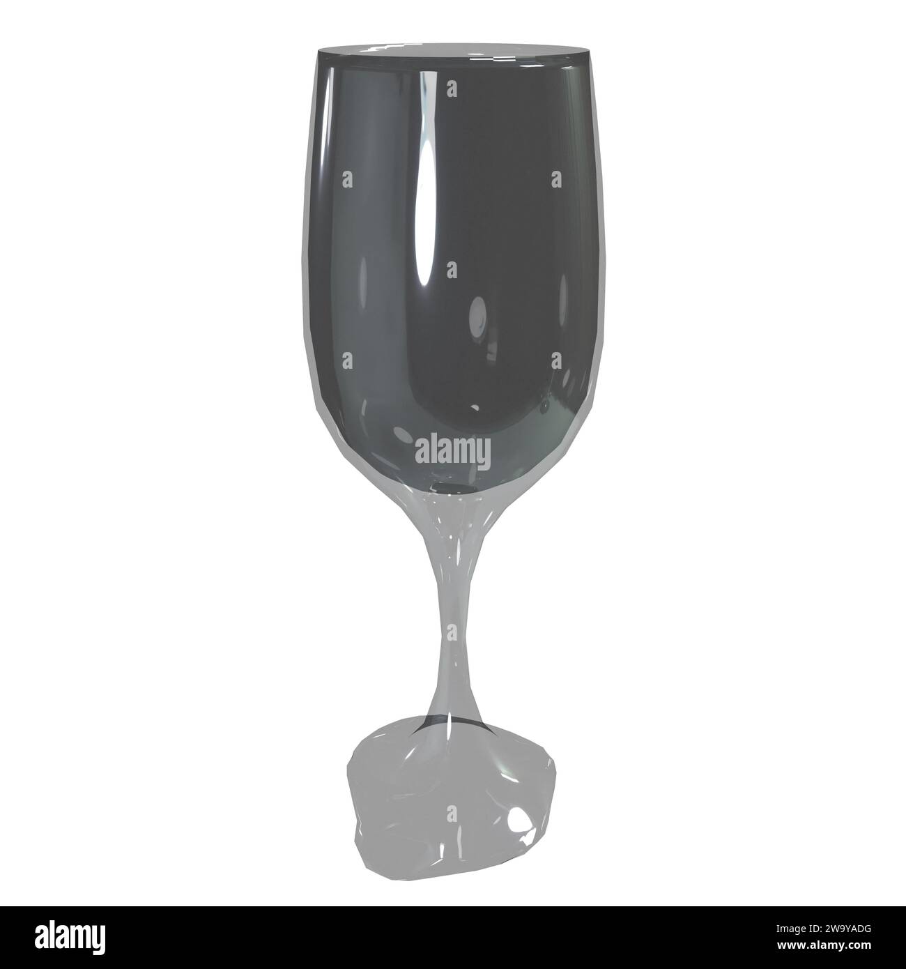 Vino Glass isolated on white background Stock Photo