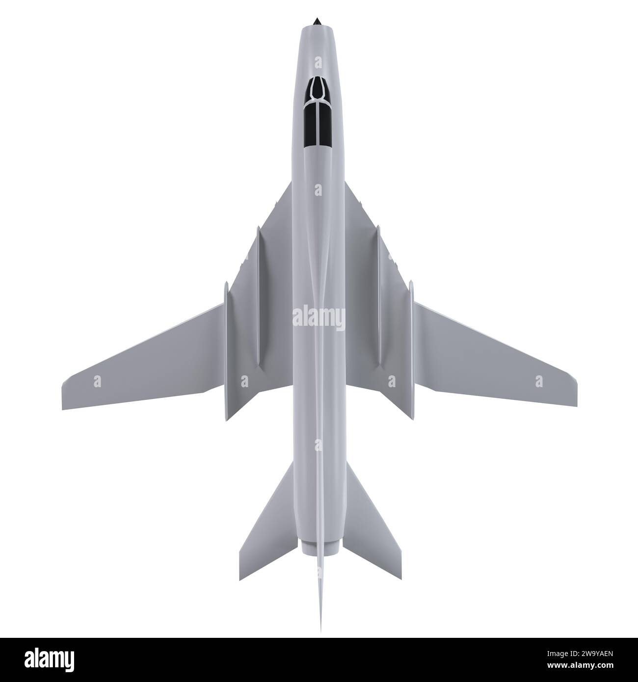 Aircraft isolated on white background Stock Photo