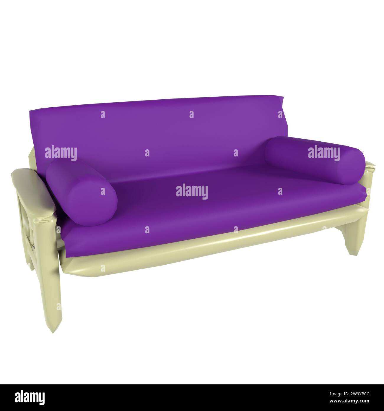 Couch isolated on white background Stock Photo