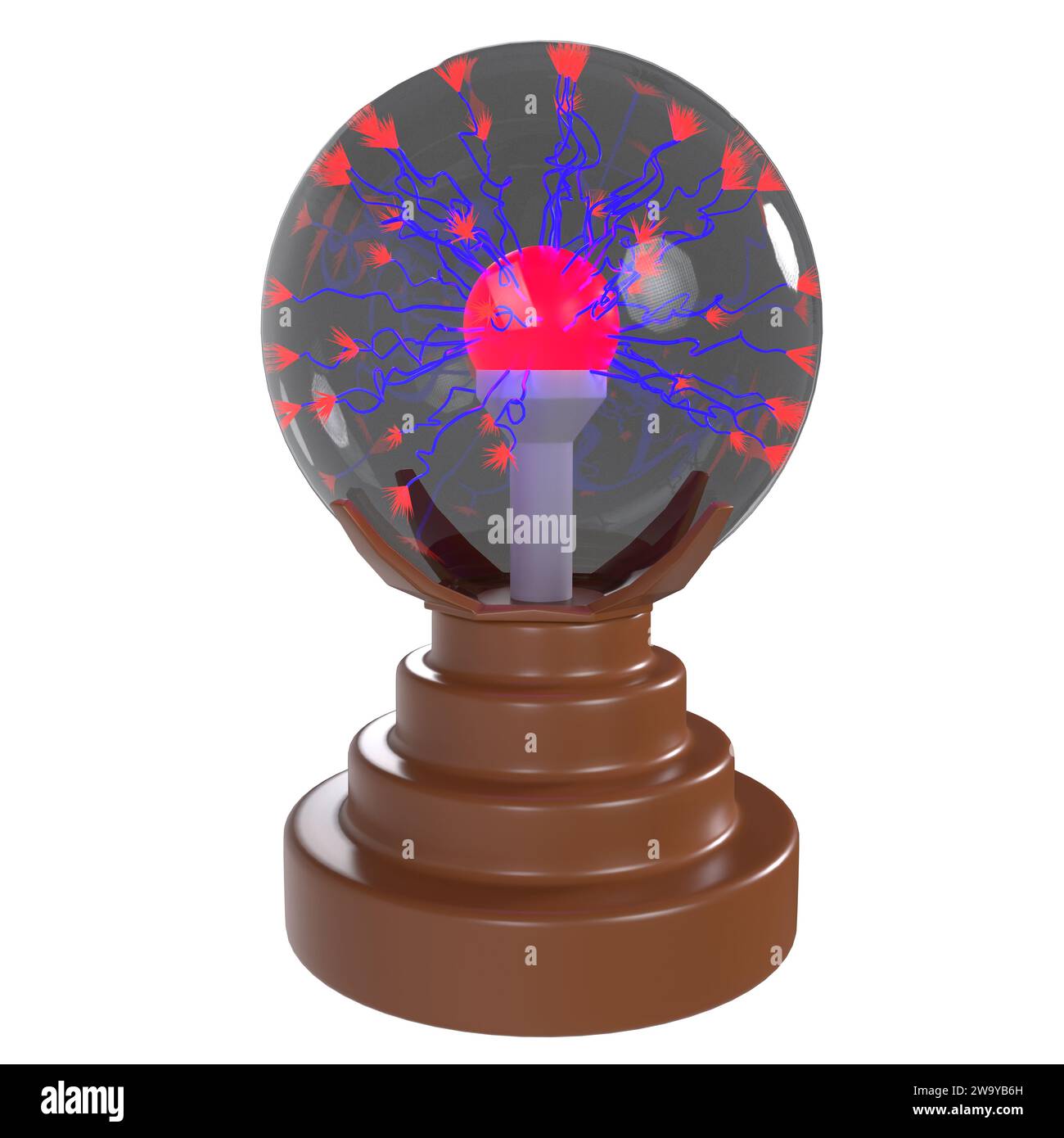Plasma globe magic ball electric sphere Royalty Free Vector