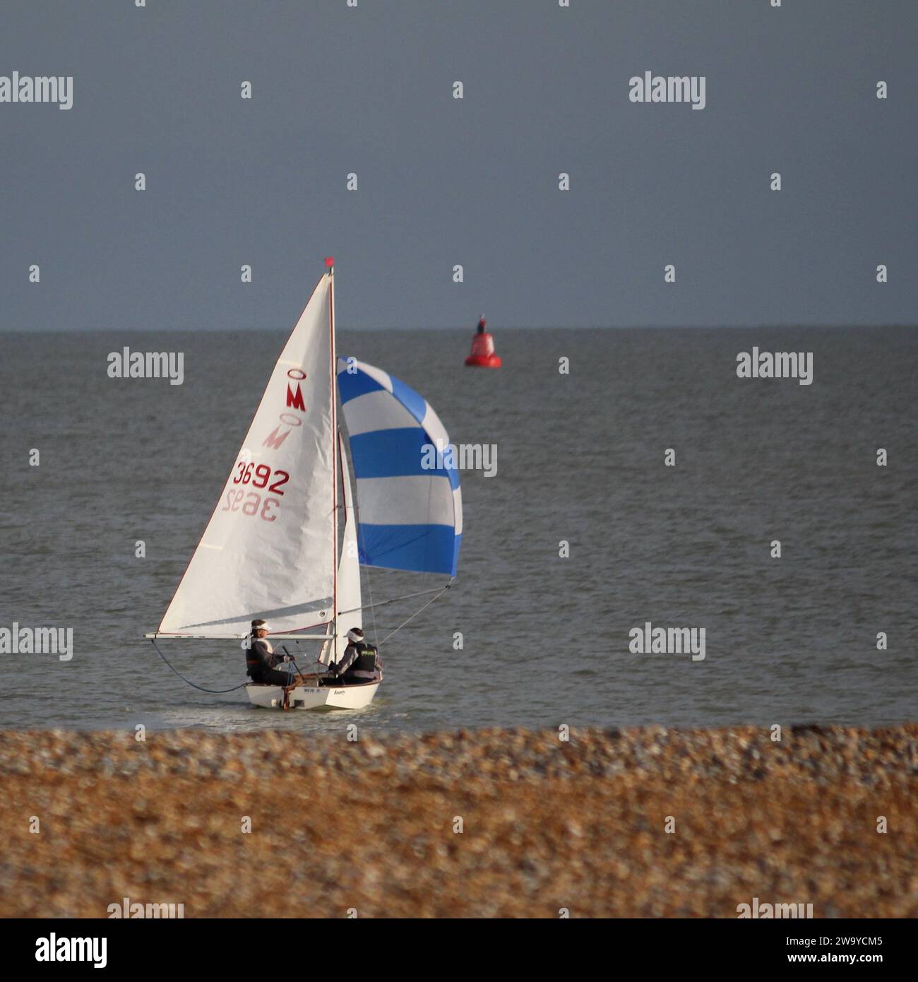 Dingy Sailing Stock Photo