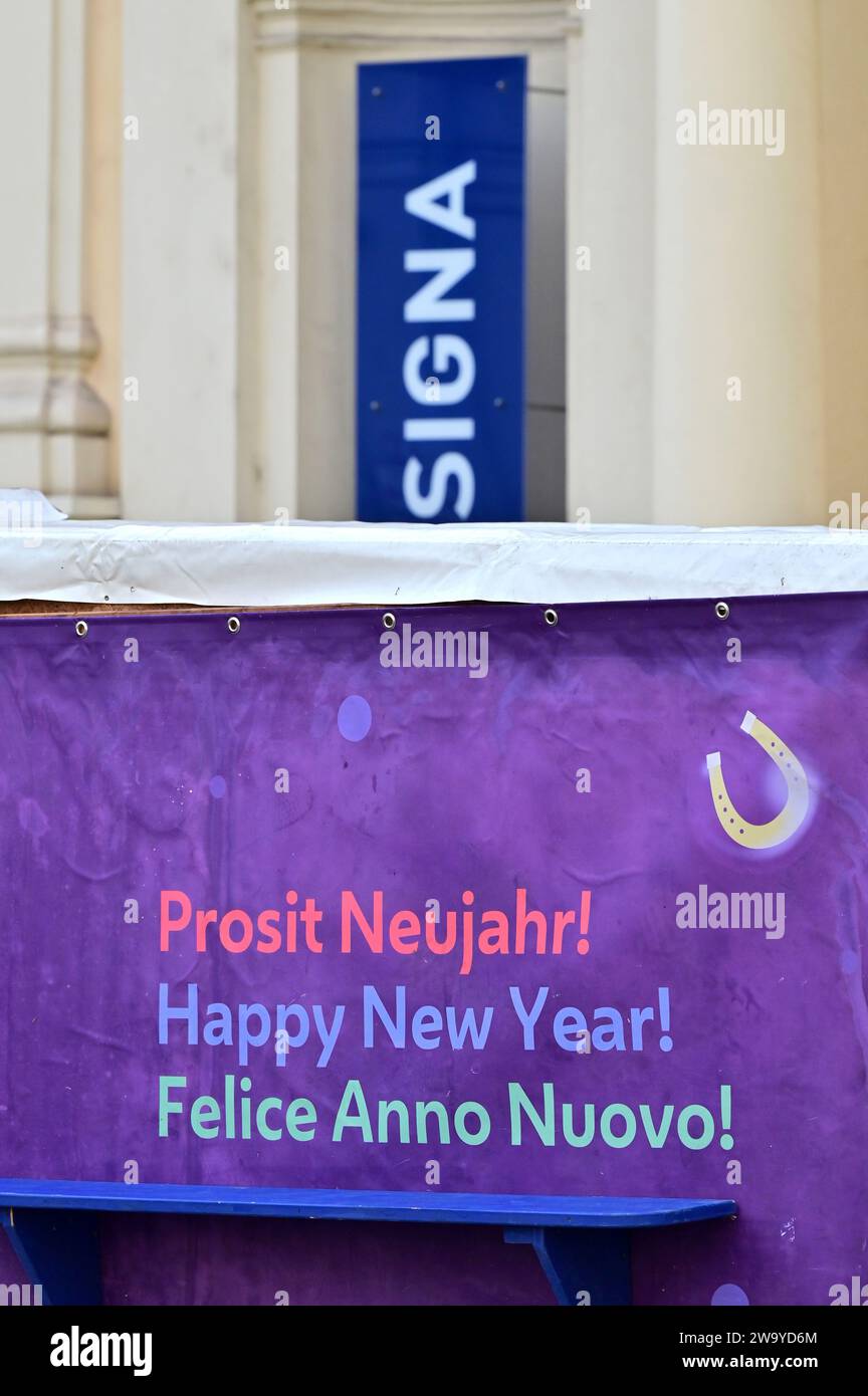 Vienna, Austria 12 29 2023 Headquarter of the insolvent real estate