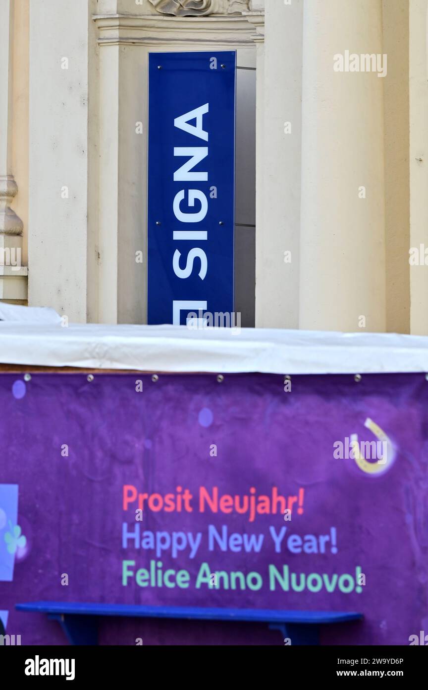 Vienna, Austria 12 29 2023 Headquarter of the insolvent real estate