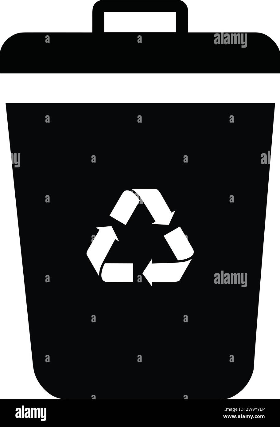 Dust Bin Box vector| house trash bins | recycle trash buckets Stock Vector
