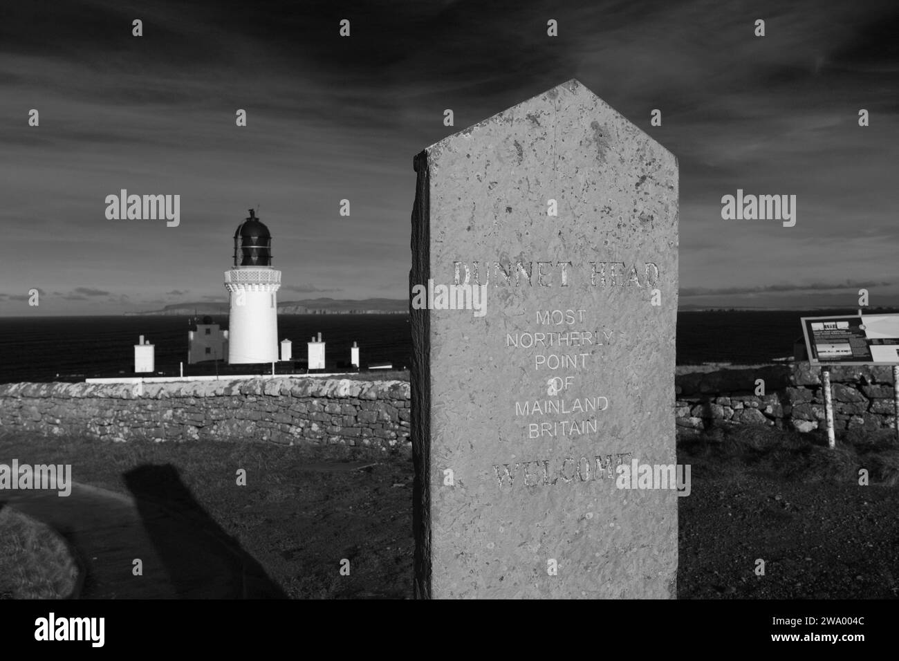 The Head Lighthouse, Head, Caithness, Scotland, UK Stock