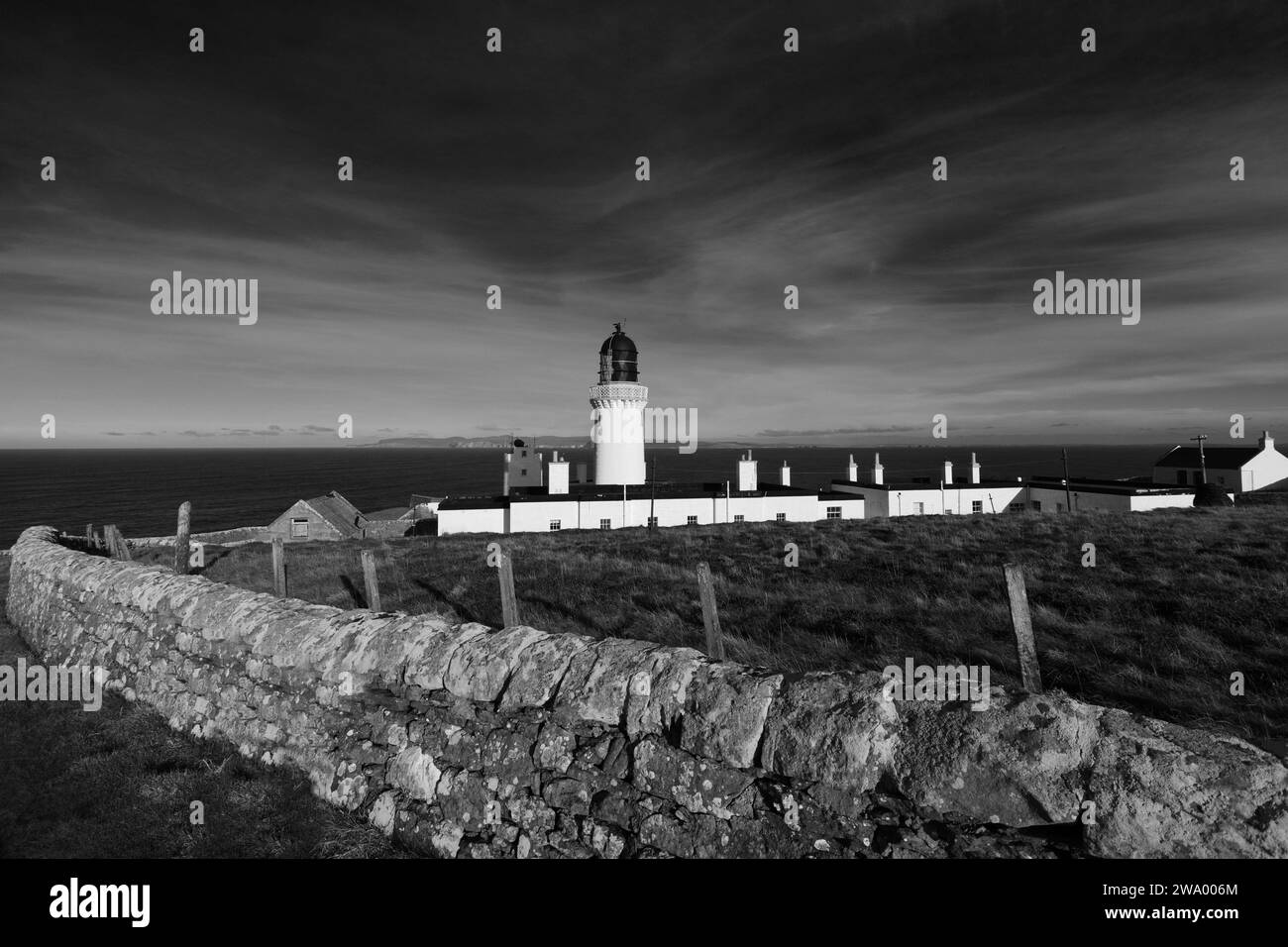 The Head Lighthouse, Head, Caithness, Scotland, UK Stock