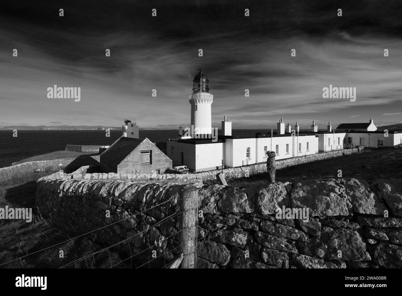 The Head Lighthouse, Head, Caithness, Scotland, UK Stock
